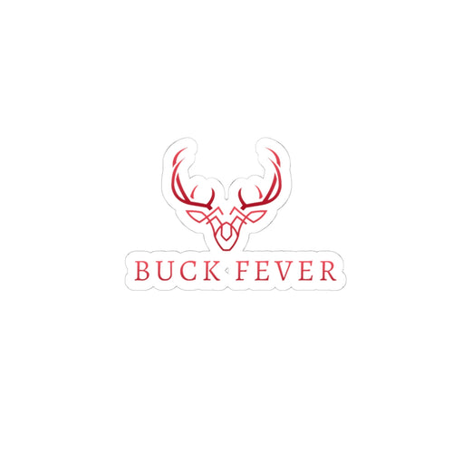 Buck Fever Deer Antler Logo Sticker — Kiss-Cut Vinyl Decal